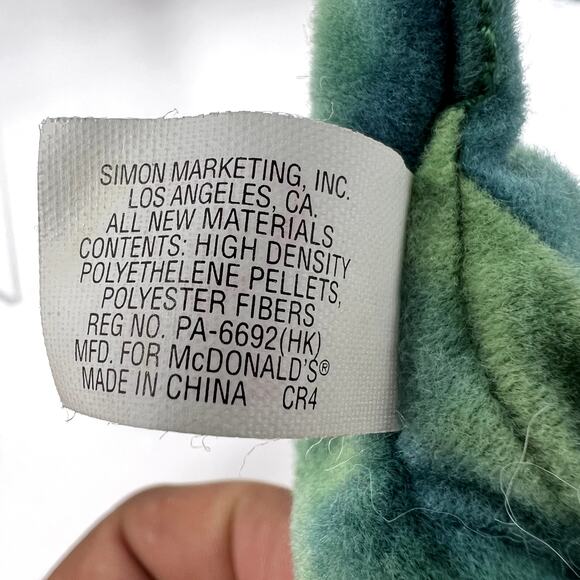 Ty Beanie Babies Iggy The Iguana, Rex The Tyrannosaurus, Spunky Dog, Rhinoceros - Picture 15 of 16